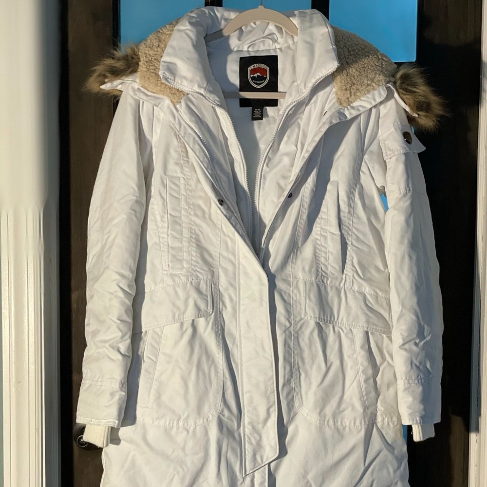 White Women's Winter Coat Med